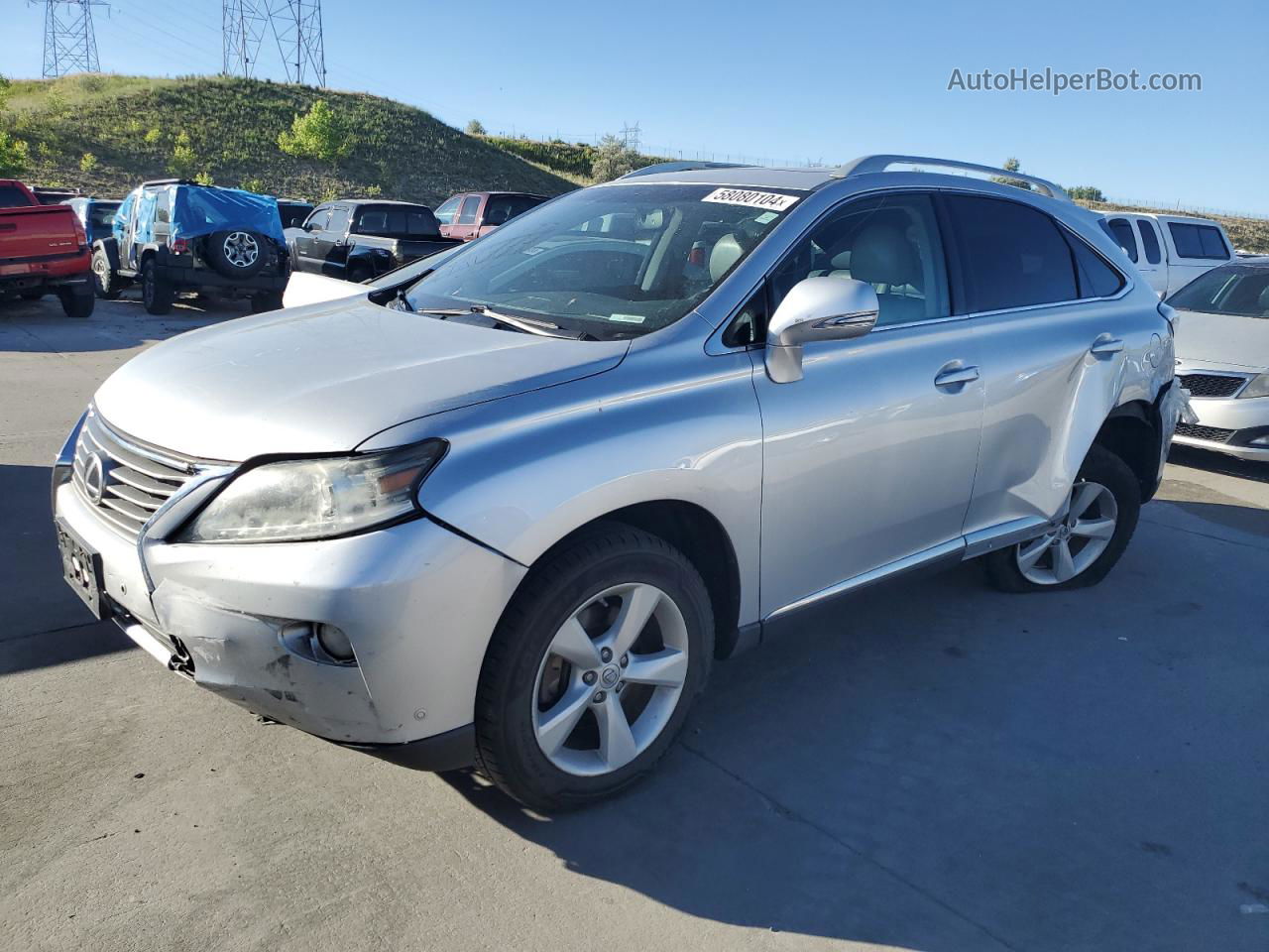 2013 Lexus Rx 350 Base Silver vin: 2T2BK1BA9DC184120