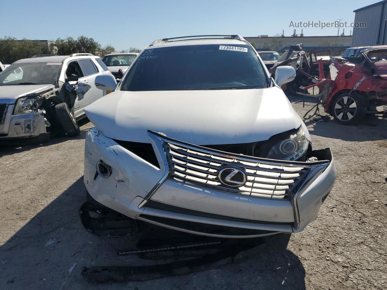 2013 Lexus Rx 350 Base White vin: 2T2BK1BA9DC193173