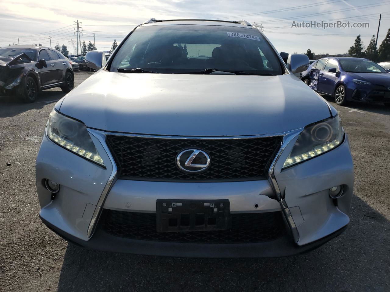 2013 Lexus Rx 350 Base Silver vin: 2T2BK1BA9DC194517