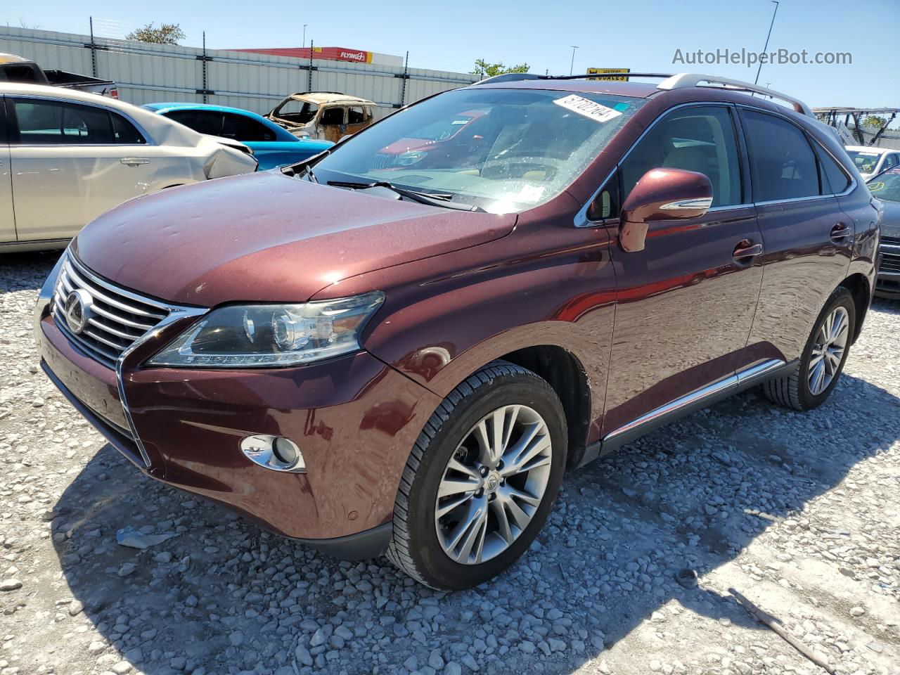 2013 Lexus Rx 350 Base Maroon vin: 2T2BK1BA9DC223305