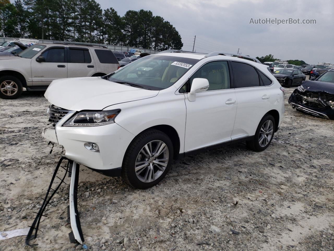 2015 Lexus Rx 350 Base White vin: 2T2BK1BA9FC304453