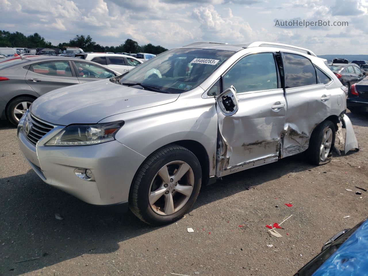 2015 Lexus Rx 350 Base Silver vin: 2T2BK1BA9FC313895