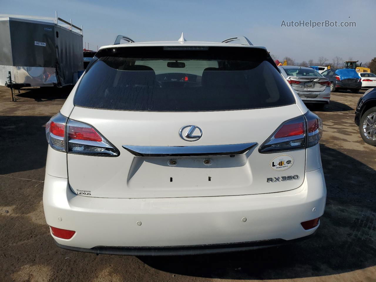 2015 Lexus Rx 350 Base Белый vin: 2T2BK1BA9FC317686