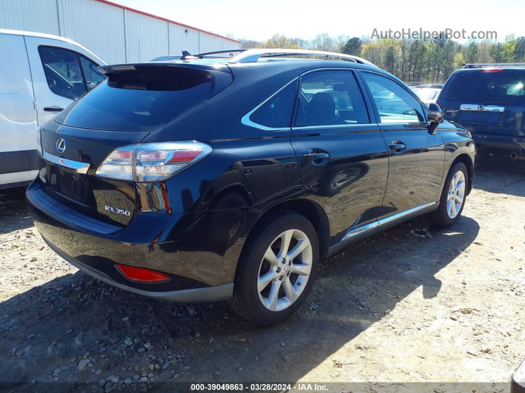 2010 Lexus Rx 350   Black vin: 2T2BK1BAXAC066783