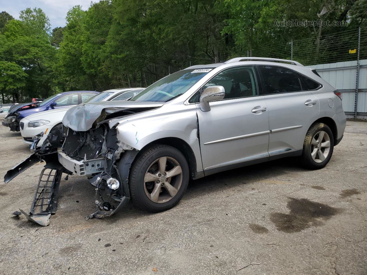 2013 Lexus Rx 350 Base Silver vin: 2T2BK1BAXDC159355