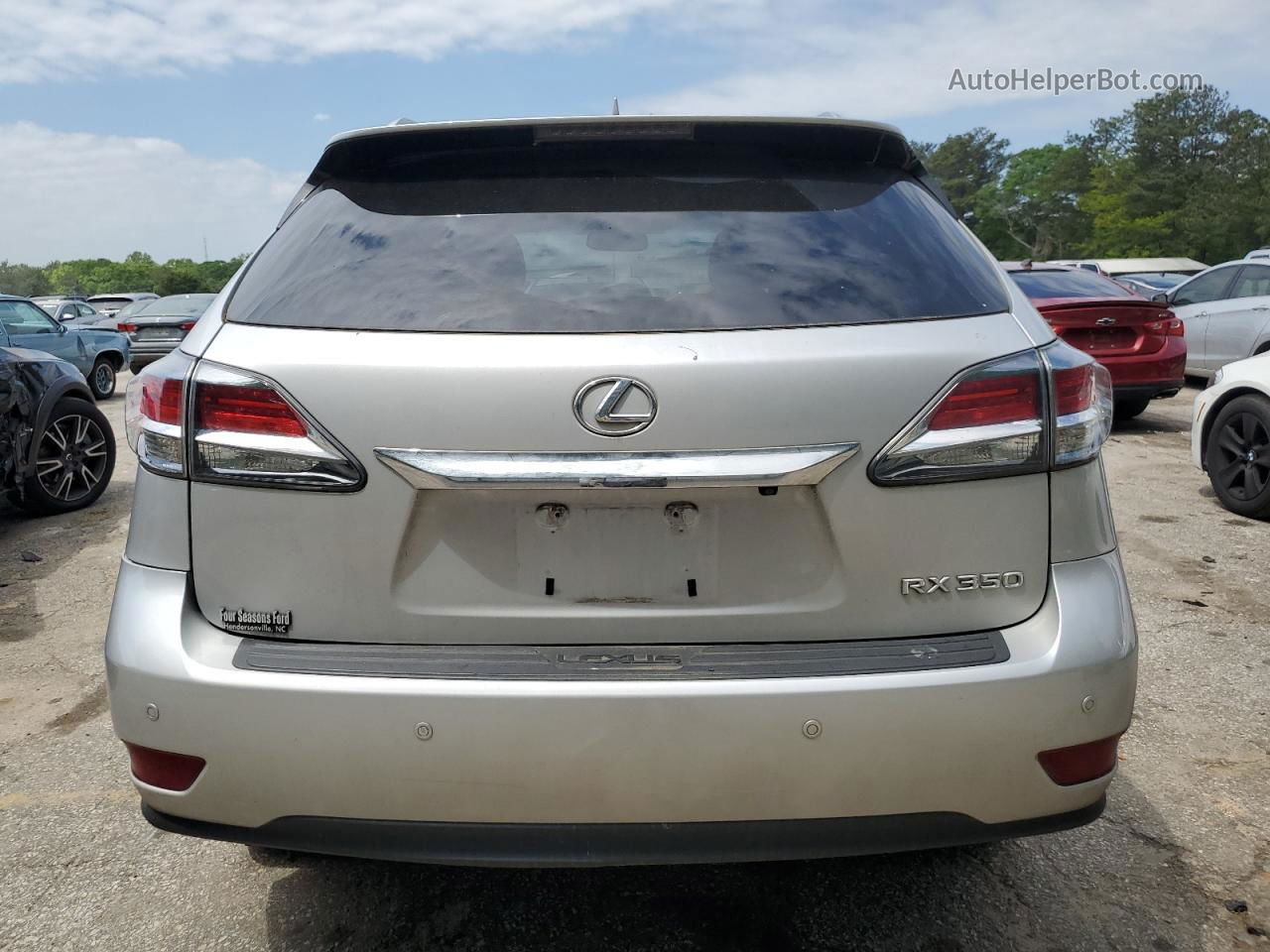 2013 Lexus Rx 350 Base Silver vin: 2T2BK1BAXDC159355