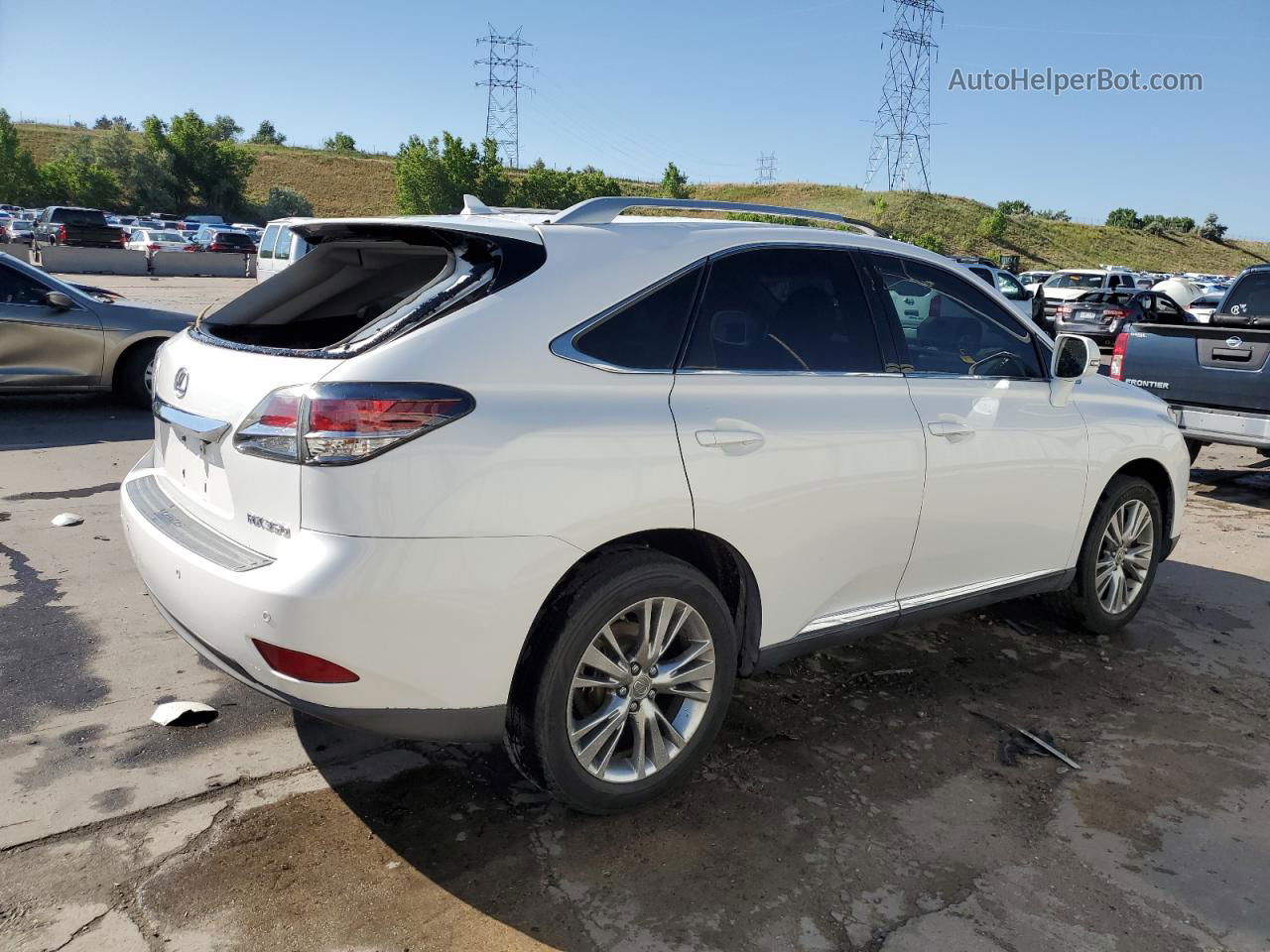 2013 Lexus Rx 350 Base White vin: 2T2BK1BAXDC162823