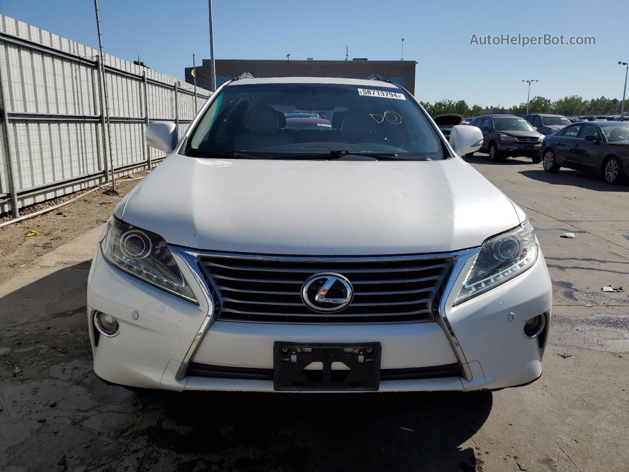 2013 Lexus Rx 350 Base White vin: 2T2BK1BAXDC162823