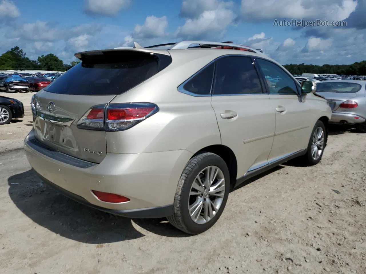 2013 Lexus Rx 350 Base Beige vin: 2T2BK1BAXDC176124