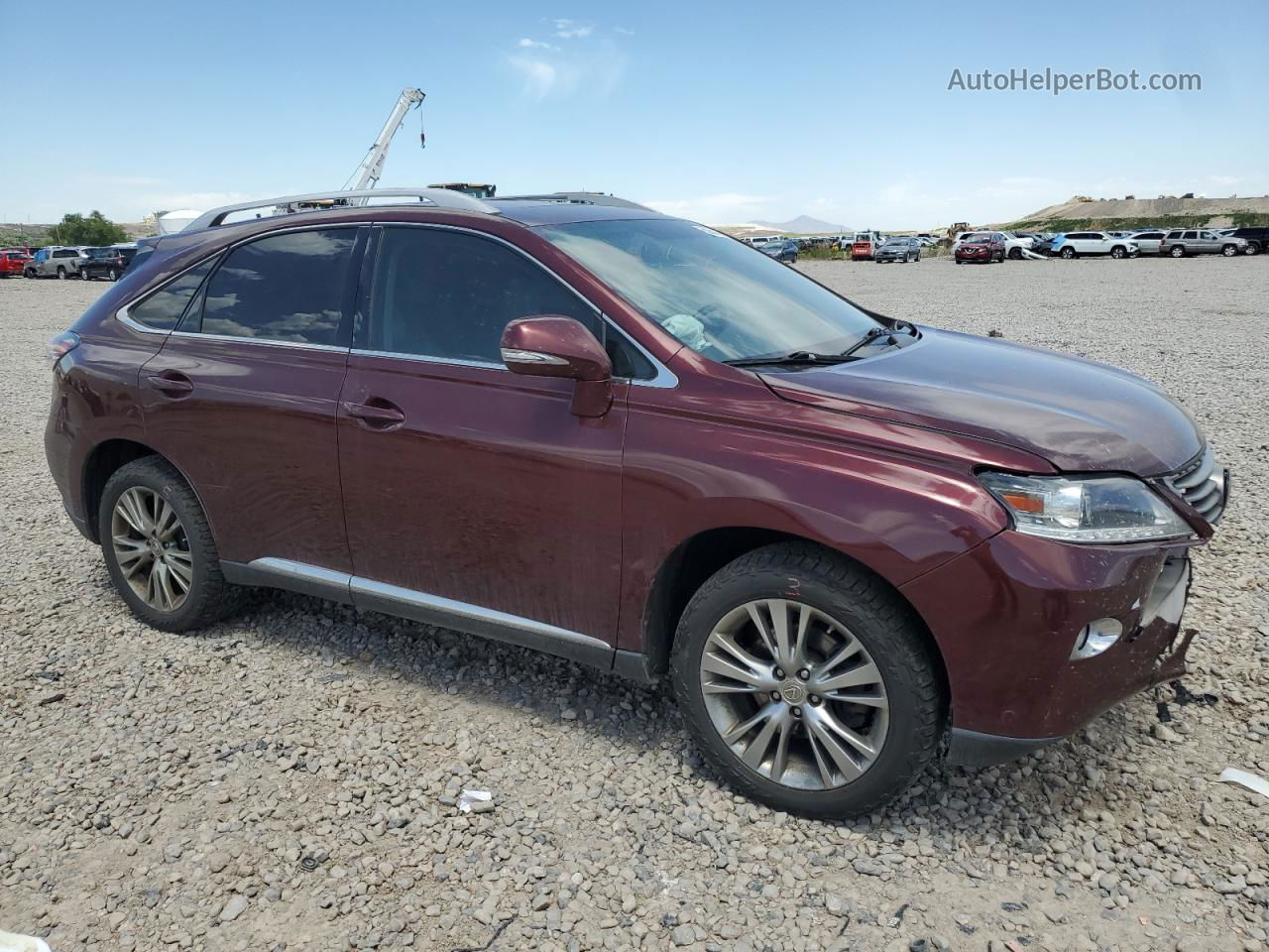 2013 Lexus Rx 350 Base Burgundy vin: 2T2BK1BAXDC194901