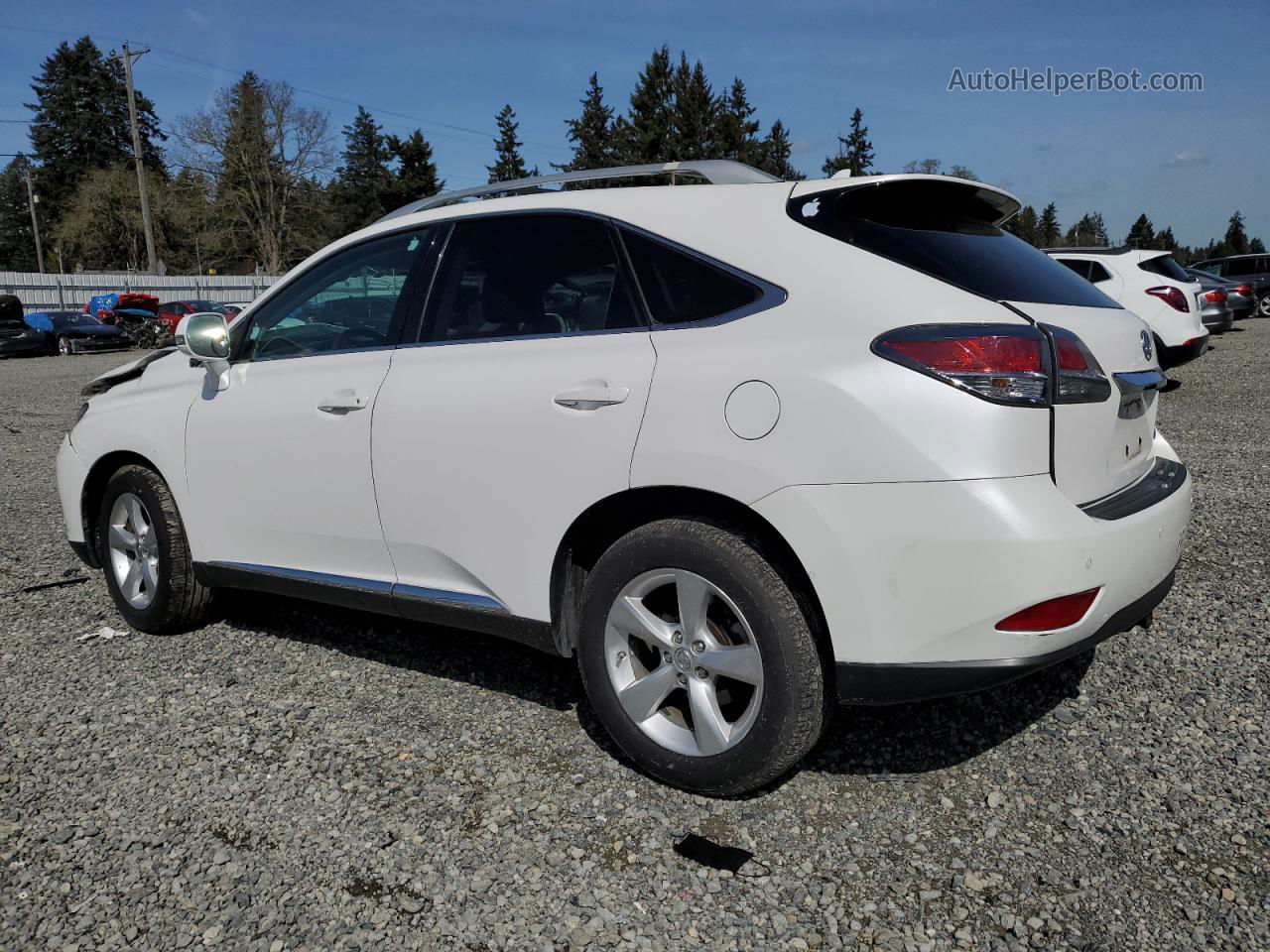 2013 Lexus Rx 350 Base White vin: 2T2BK1BAXDC224267