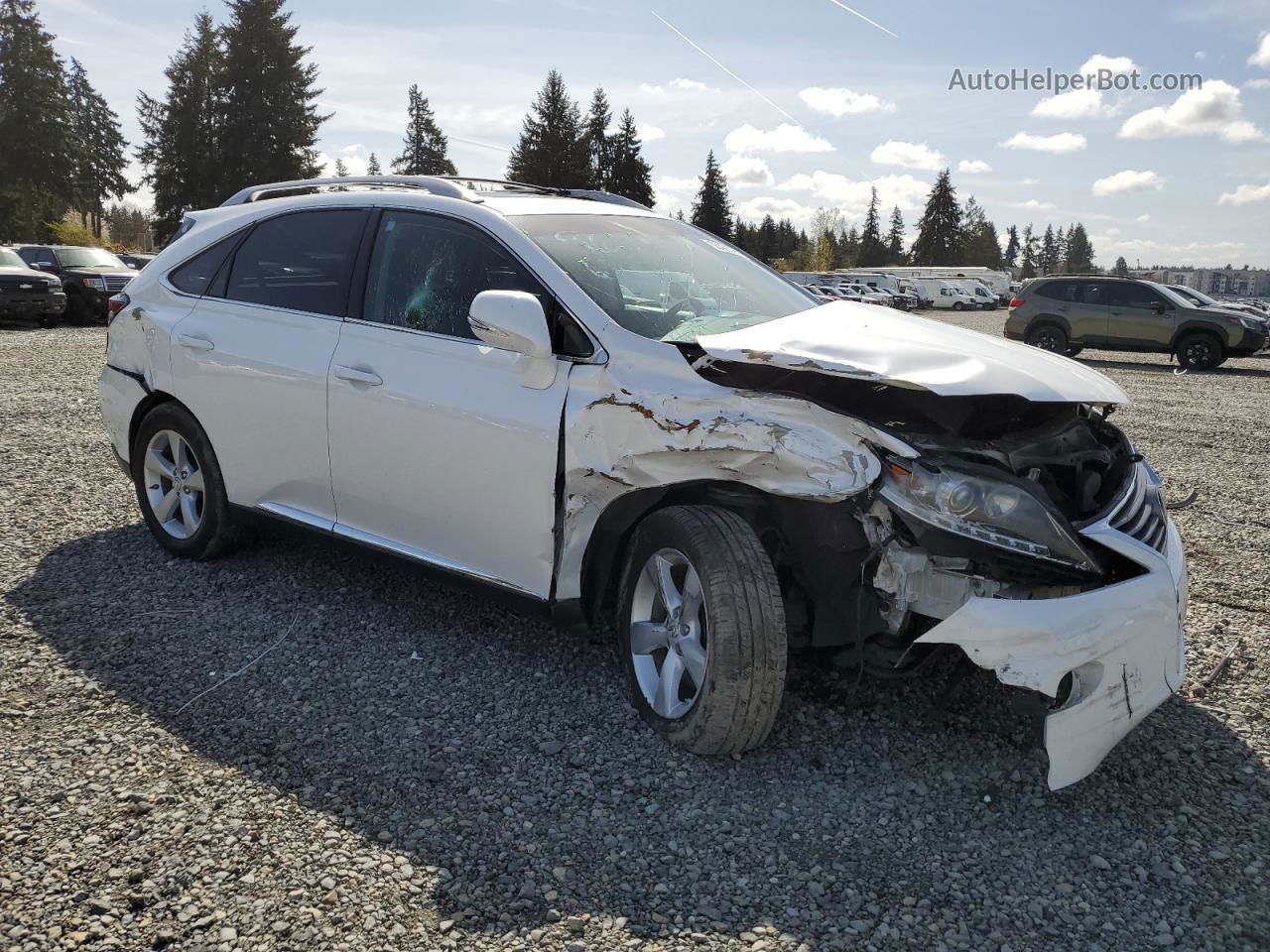 2013 Lexus Rx 350 Base Белый vin: 2T2BK1BAXDC224267