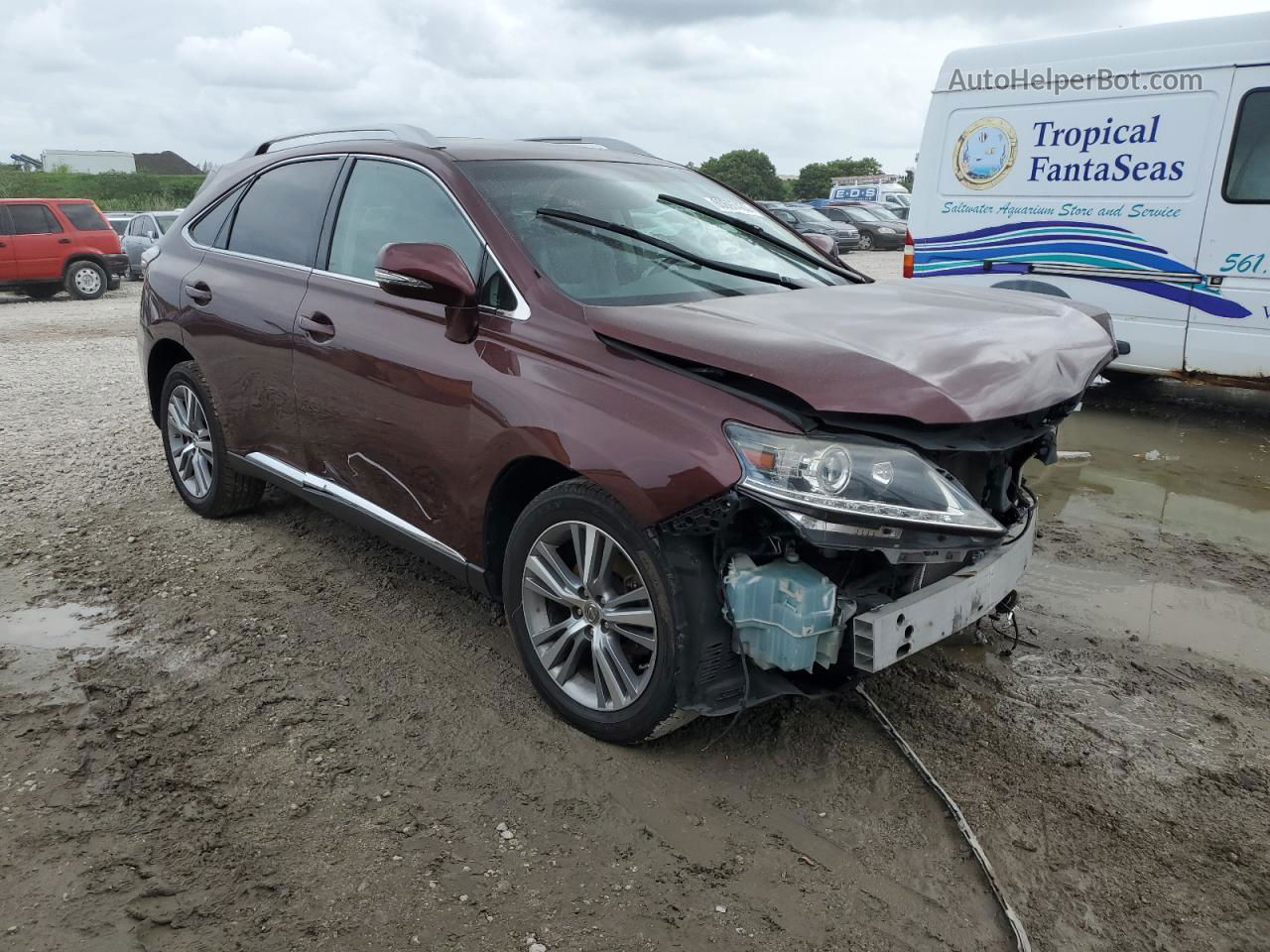 2015 Lexus Rx 350 Base Burgundy vin: 2T2BK1BAXFC291681