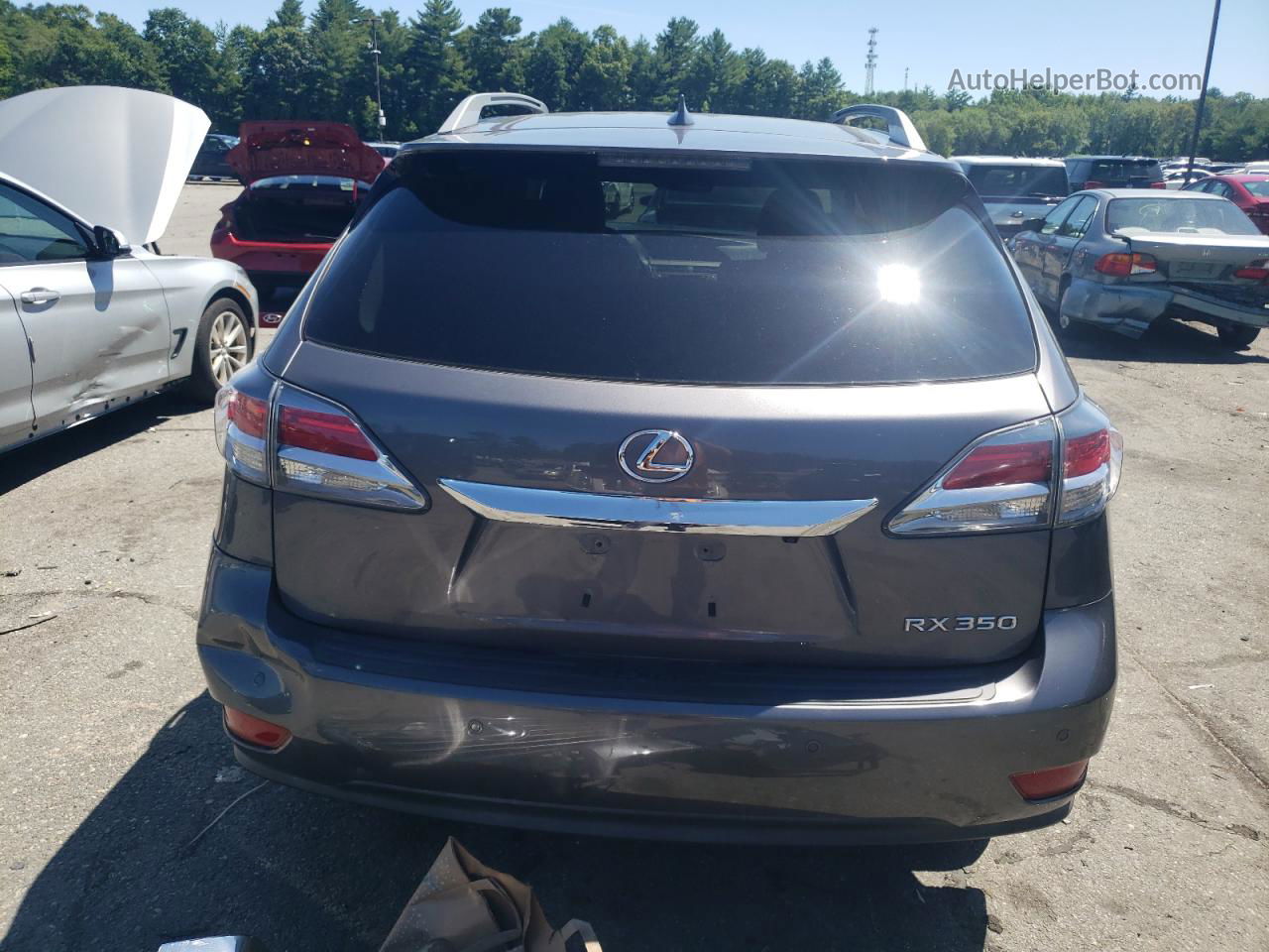 2015 Lexus Rx 350 Base Charcoal vin: 2T2BK1BAXFC296914