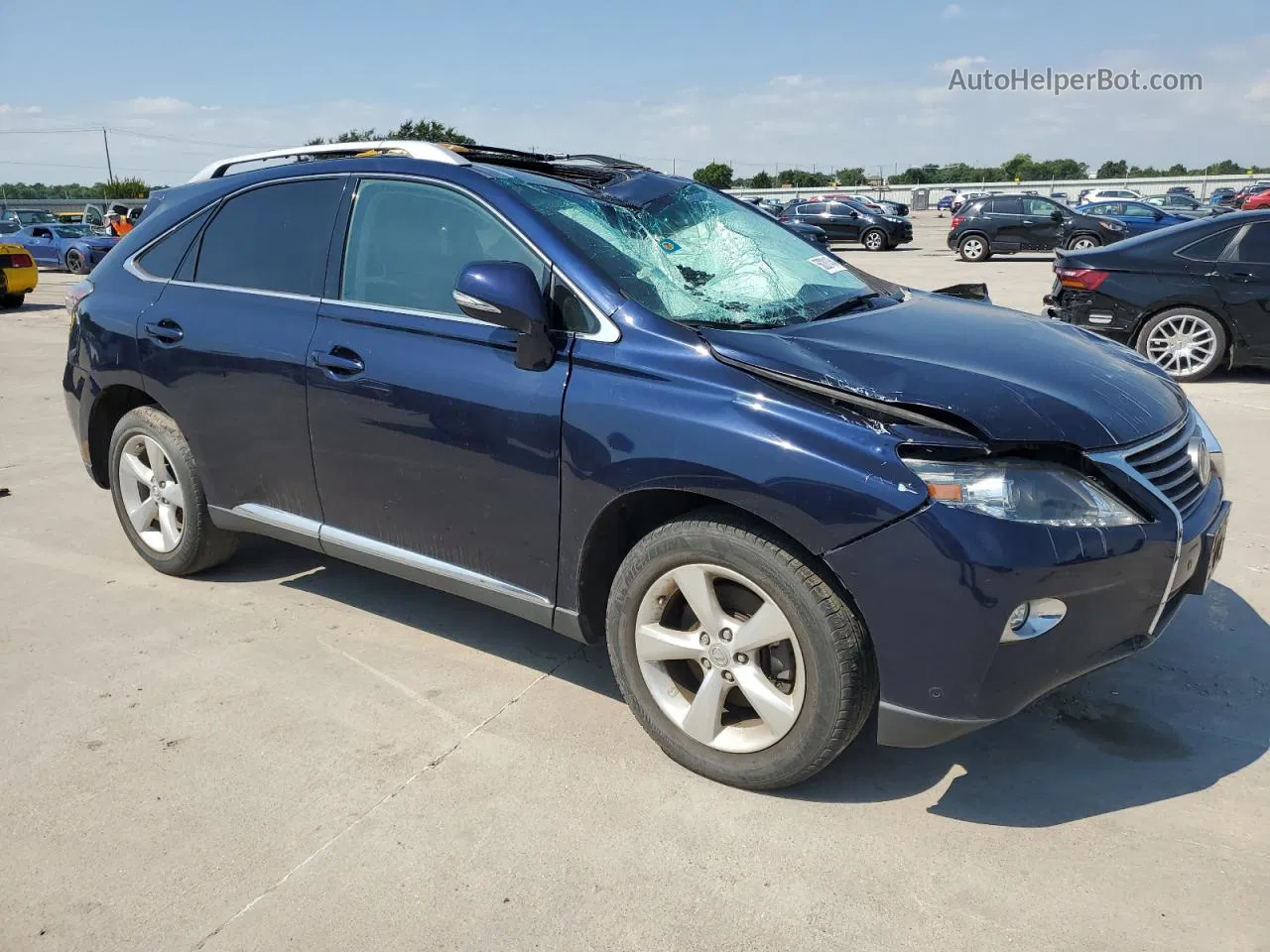 2015 Lexus Rx 350 Base Blue vin: 2T2BK1BAXFC306762