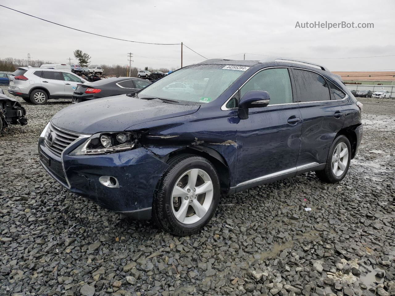 2015 Lexus Rx 350 Base Blue vin: 2T2BK1BAXFC310164