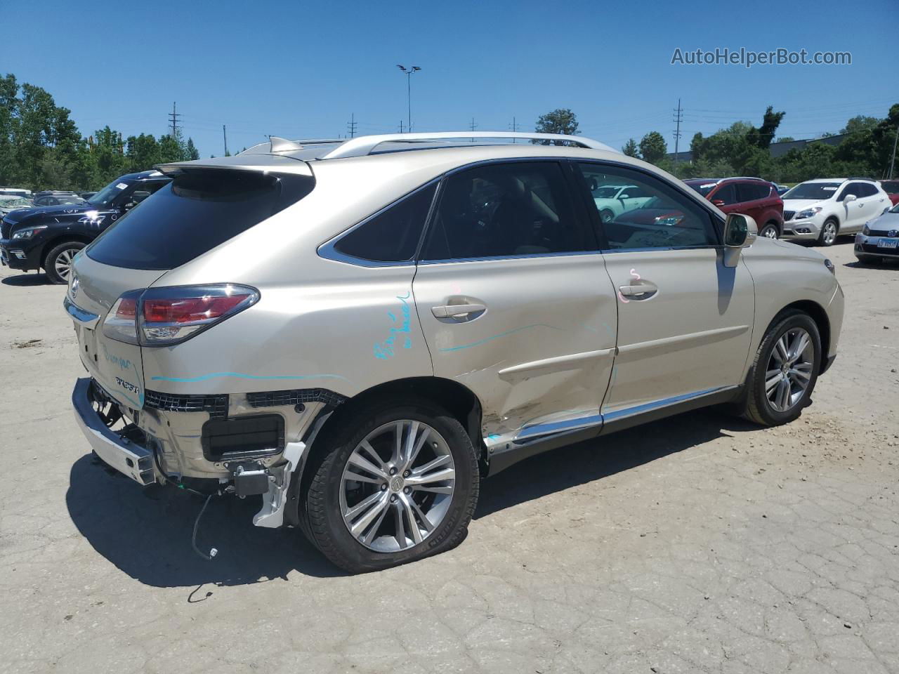 2015 Lexus Rx 350 Base Бежевый vin: 2T2BK1BAXFC333430