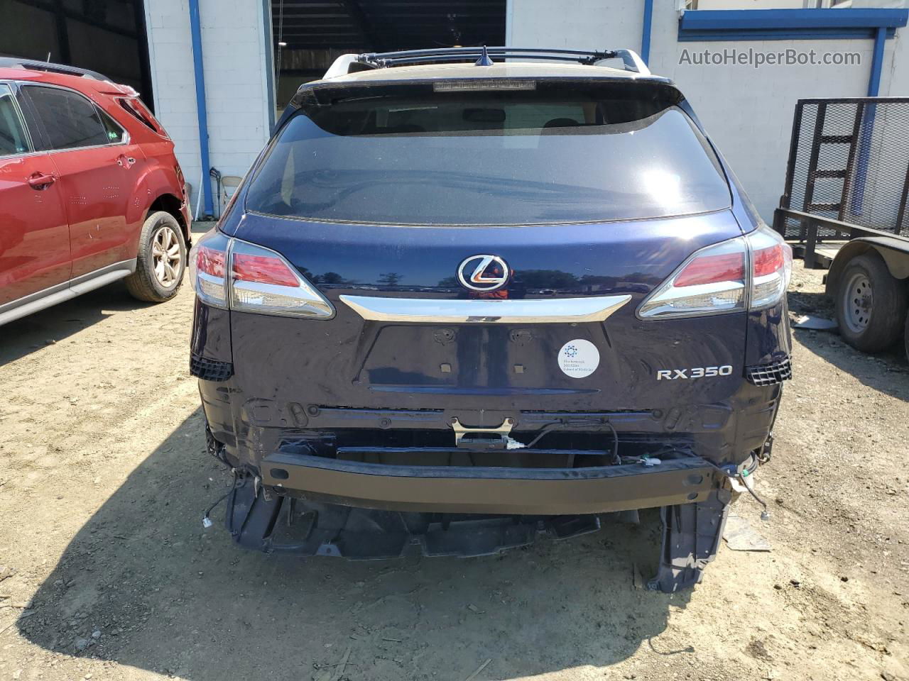 2015 Lexus Rx 350 Base Blue vin: 2T2BK1BAXFC343472