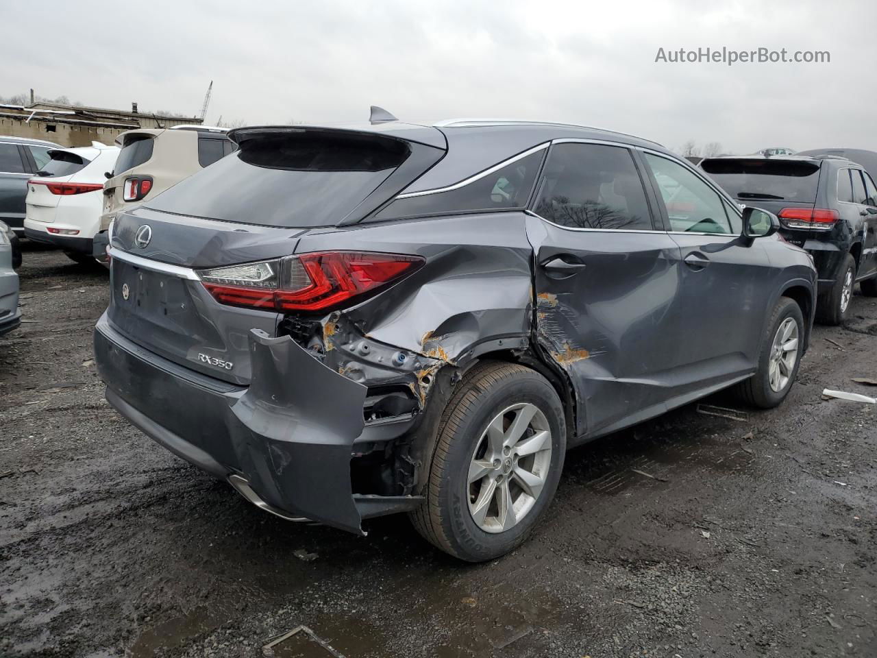 2016 Lexus Rx 350 Base Серый vin: 2T2BZMCA1GC002409