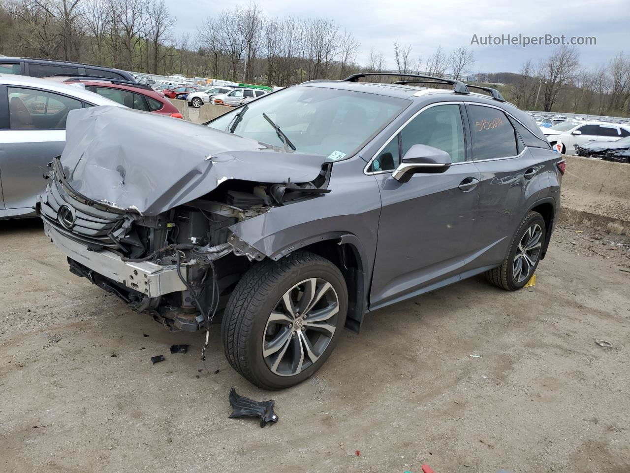 2016 Lexus Rx 350 Base Charcoal vin: 2T2BZMCA1GC013149