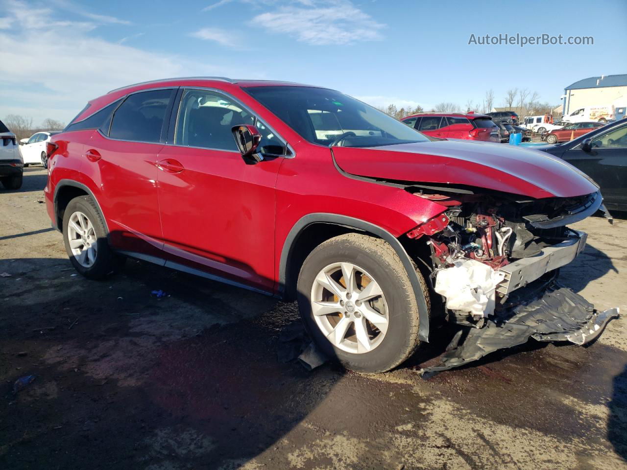 2016 Lexus Rx 350 Base Red vin: 2T2BZMCA1GC050475