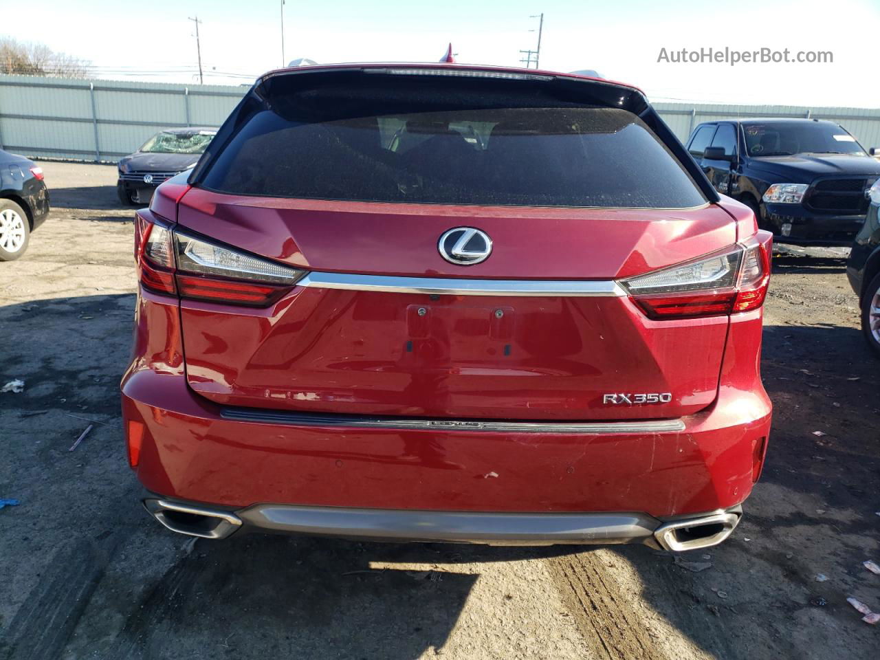 2016 Lexus Rx 350 Base Red vin: 2T2BZMCA1GC050475