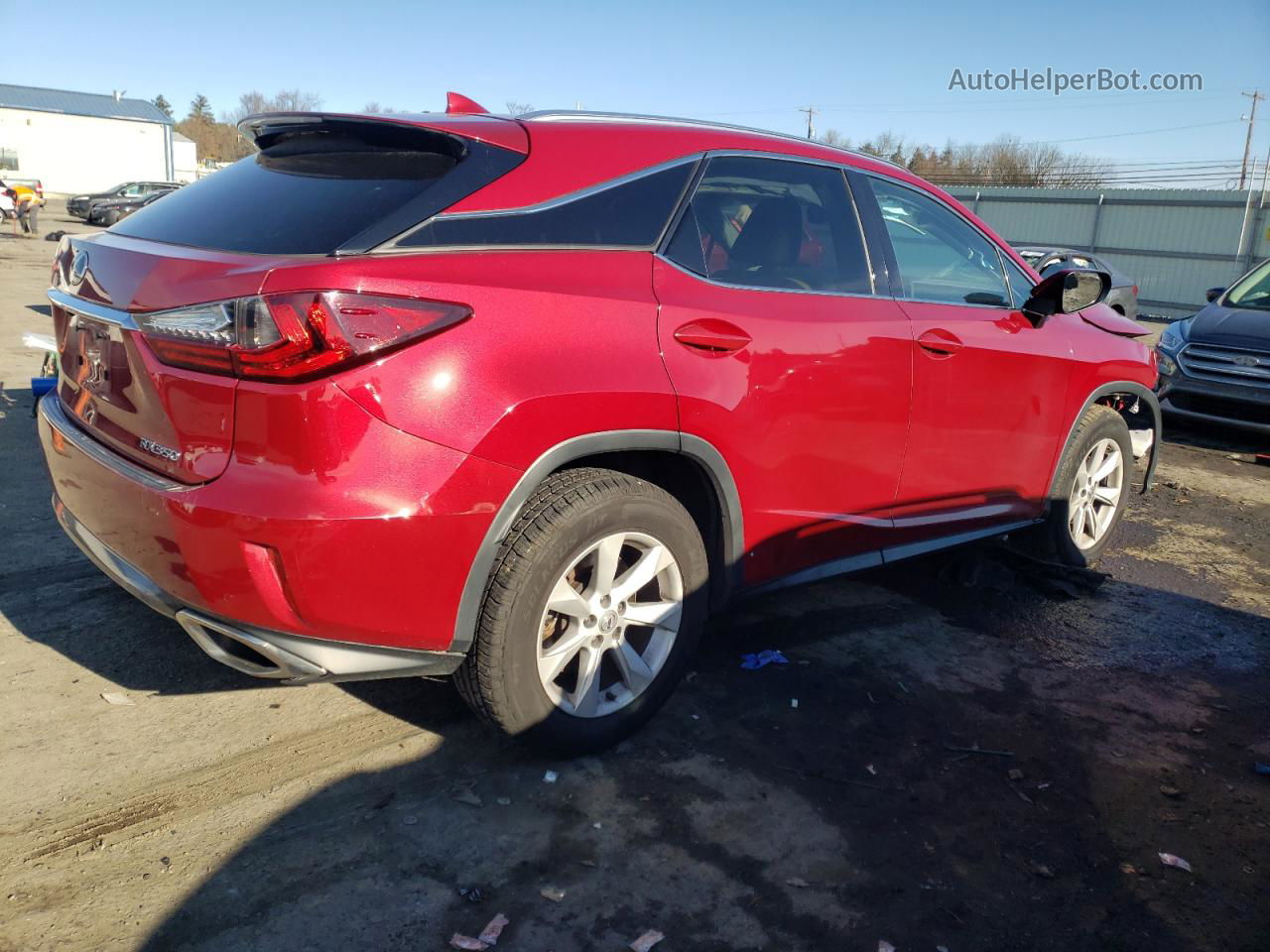 2016 Lexus Rx 350 Base Red vin: 2T2BZMCA1GC050475