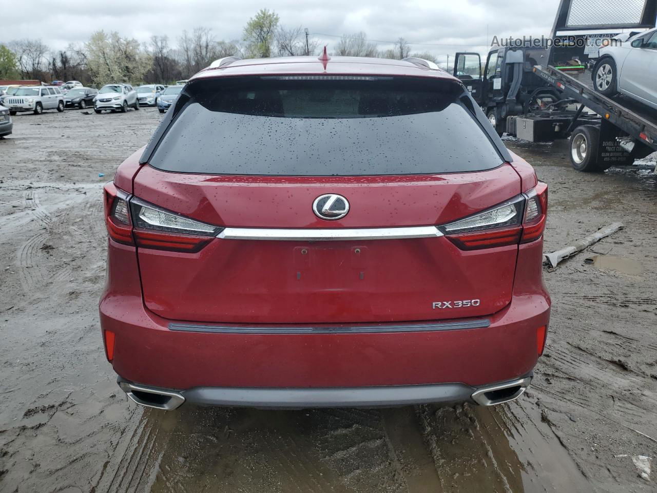 2016 Lexus Rx 350 Base Red vin: 2T2BZMCA2GC012186