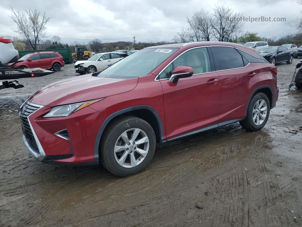 2016 Lexus Rx 350 Base Red vin: 2T2BZMCA2GC012186