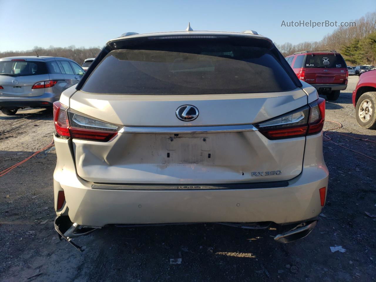 2016 Lexus Rx 350 Base Beige vin: 2T2BZMCA2GC049318