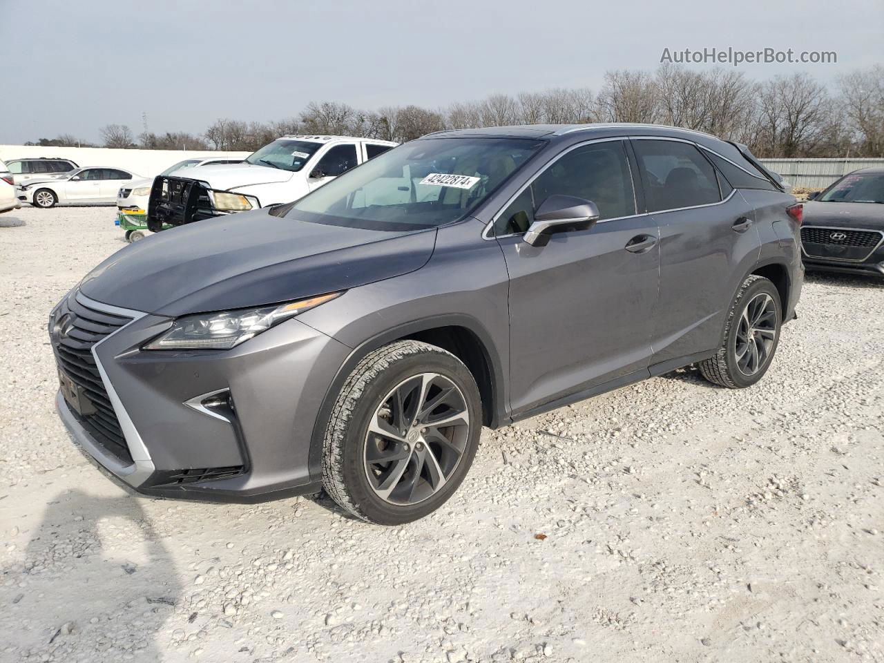 2016 Lexus Rx 350 Base Charcoal vin: 2T2BZMCA3GC021544