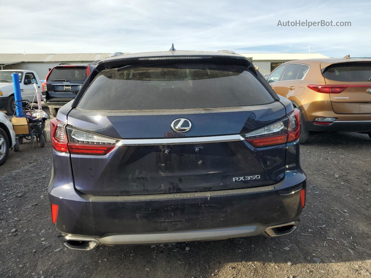 2016 Lexus Rx 350 Base Blue vin: 2T2BZMCA3GC049859