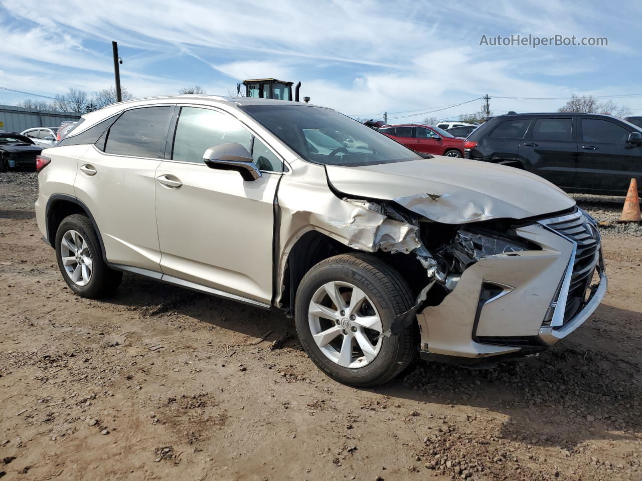 2016 Lexus Rx 350 Base Beige vin: 2T2BZMCA4GC018586