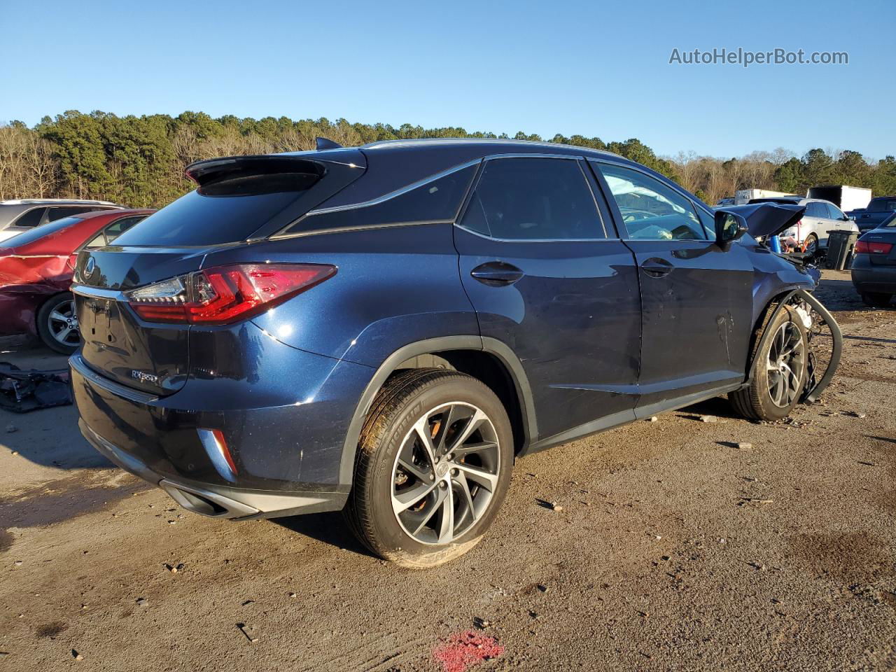 2016 Lexus Rx 350 Base Blue vin: 2T2BZMCA5GC033274