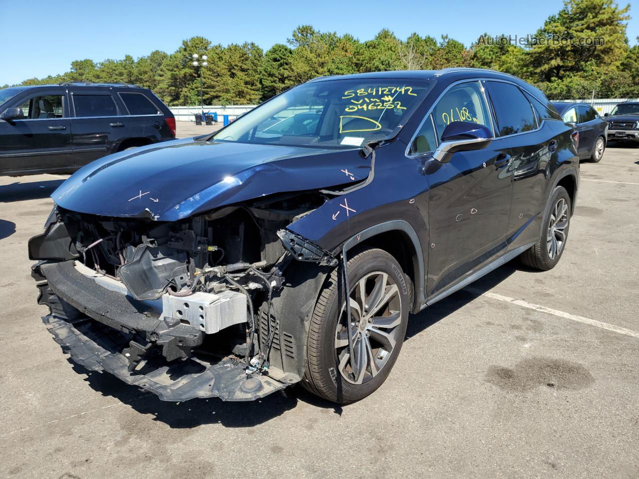 2016 Lexus Rx 350 Base Blue vin: 2T2BZMCA5GC046252