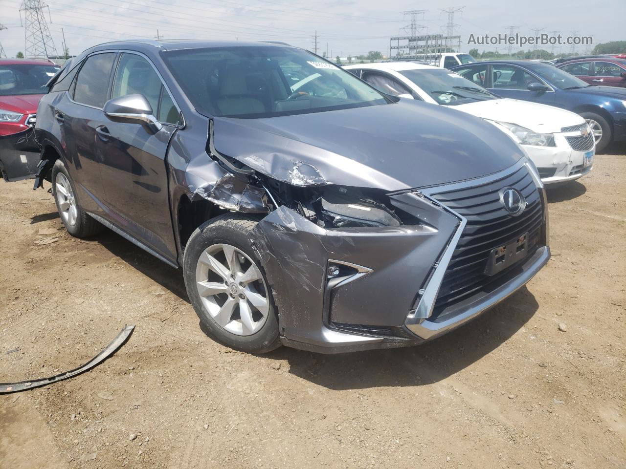 2016 Lexus Rx 350 Base Gray vin: 2T2BZMCA6GC005497