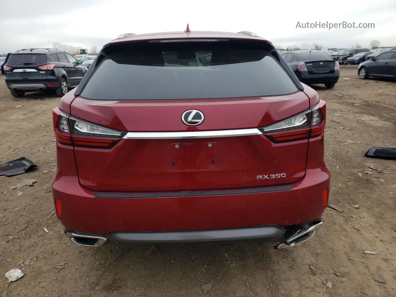 2016 Lexus Rx 350 Base Red vin: 2T2BZMCA6GC026902