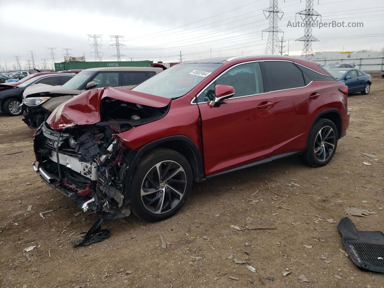 2016 Lexus Rx 350 Base Red vin: 2T2BZMCA6GC026902