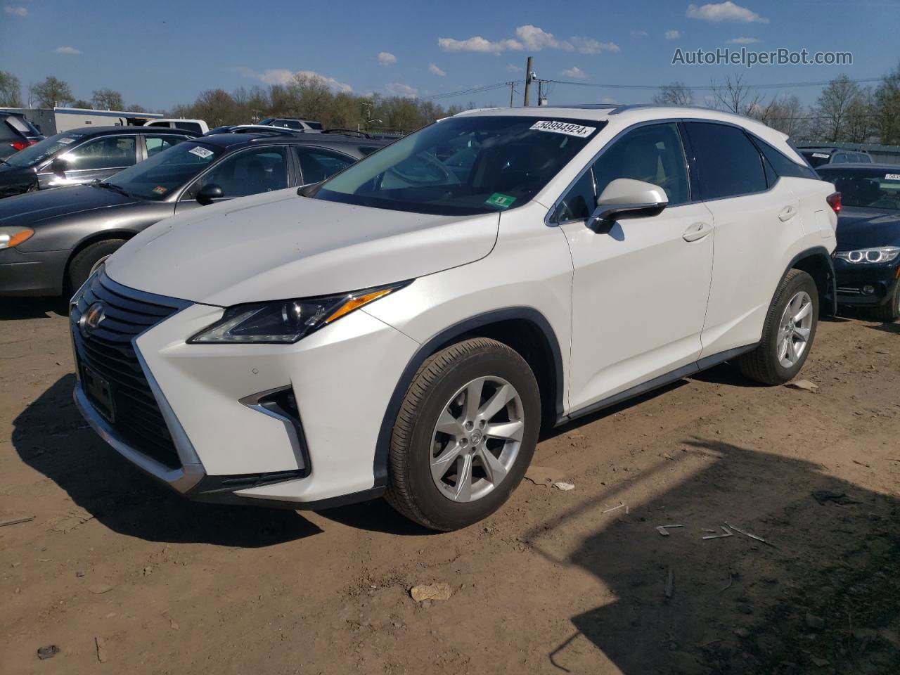 2016 Lexus Rx 350 Base Белый vin: 2T2BZMCA8GC023161