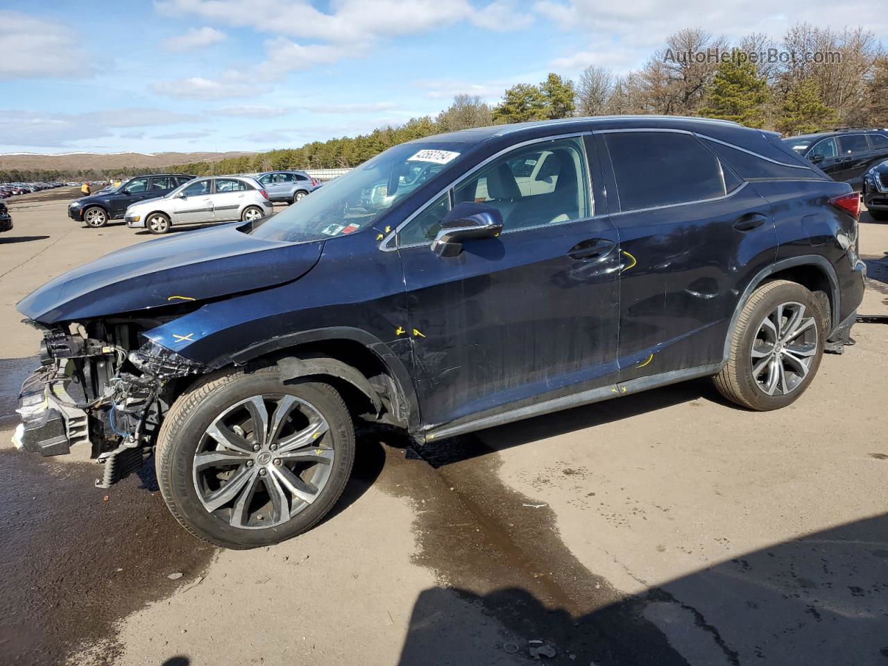 2016 Lexus Rx 350 Base Blue vin: 2T2BZMCA9GC004117