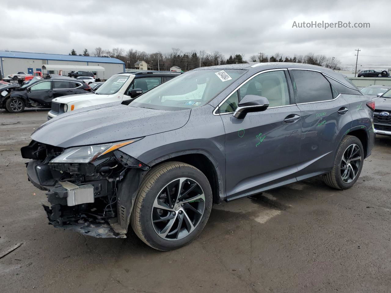 2016 Lexus Rx 350 Base Серый vin: 2T2BZMCA9GC008054