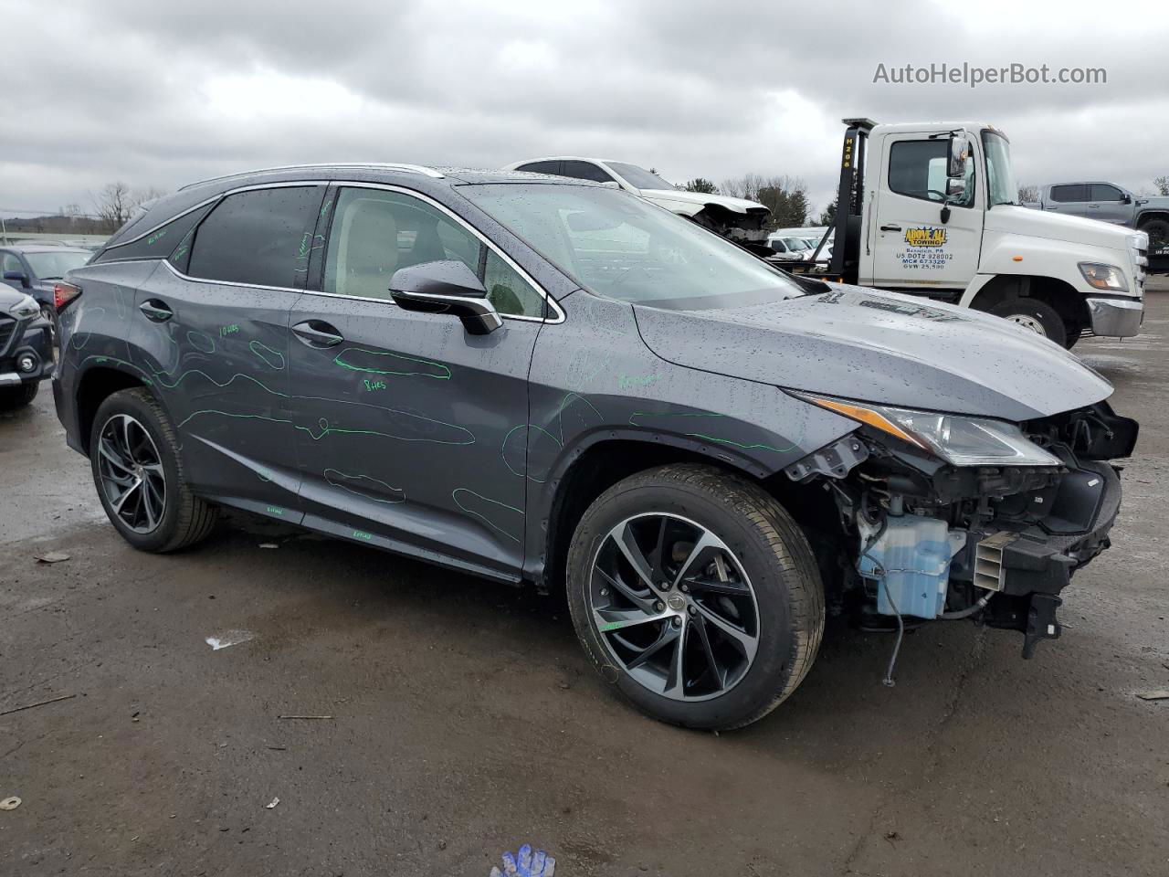 2016 Lexus Rx 350 Base Серый vin: 2T2BZMCA9GC008054