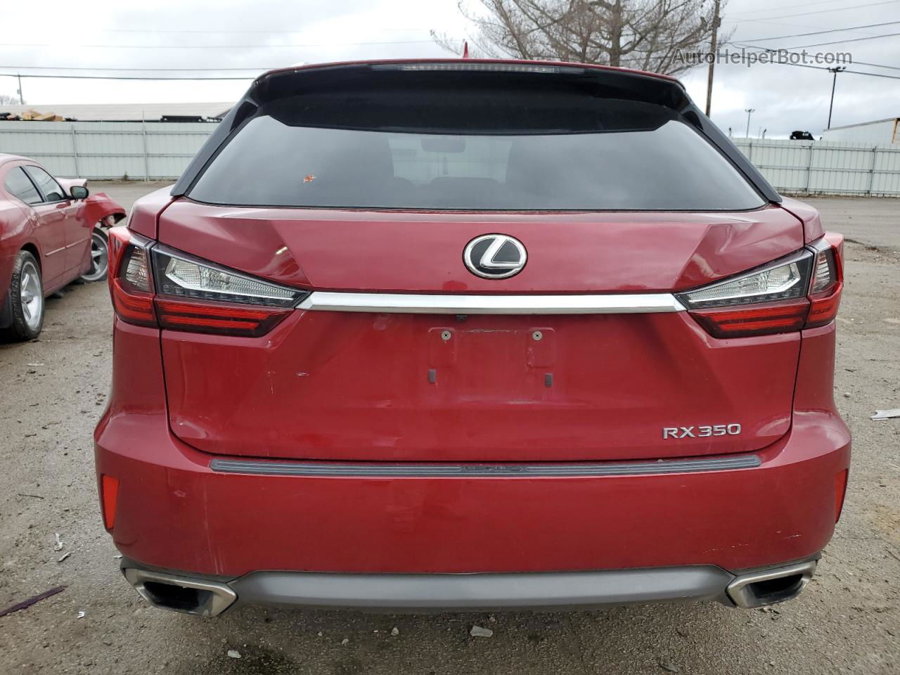 2016 Lexus Rx 350 Base Red vin: 2T2BZMCA9GC009589