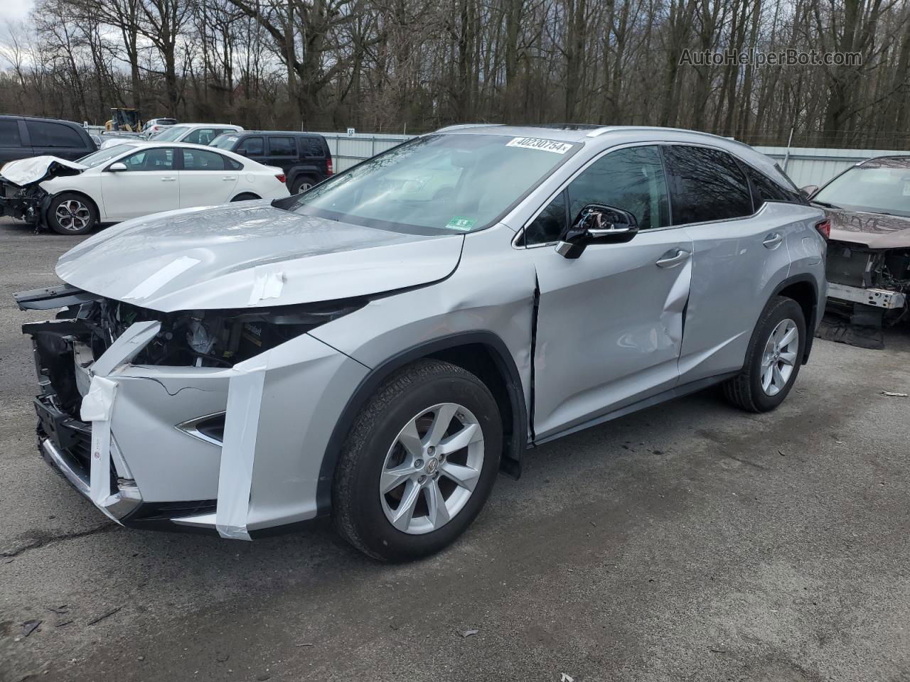 2016 Lexus Rx 350 Base Silver vin: 2T2BZMCAXGC011951