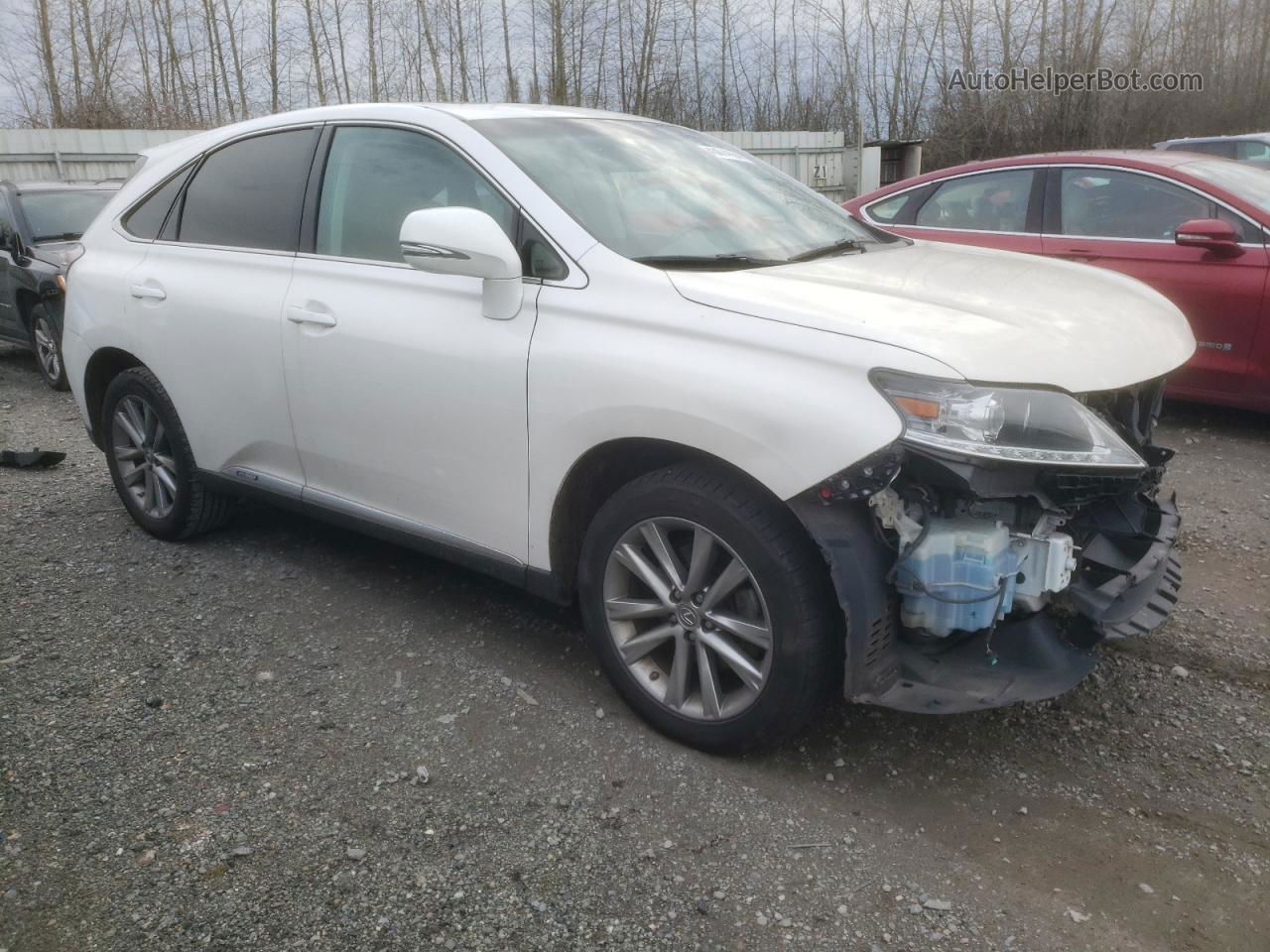 2015 Lexus Rx 450h White vin: 2T2ZB1BA9FC004099