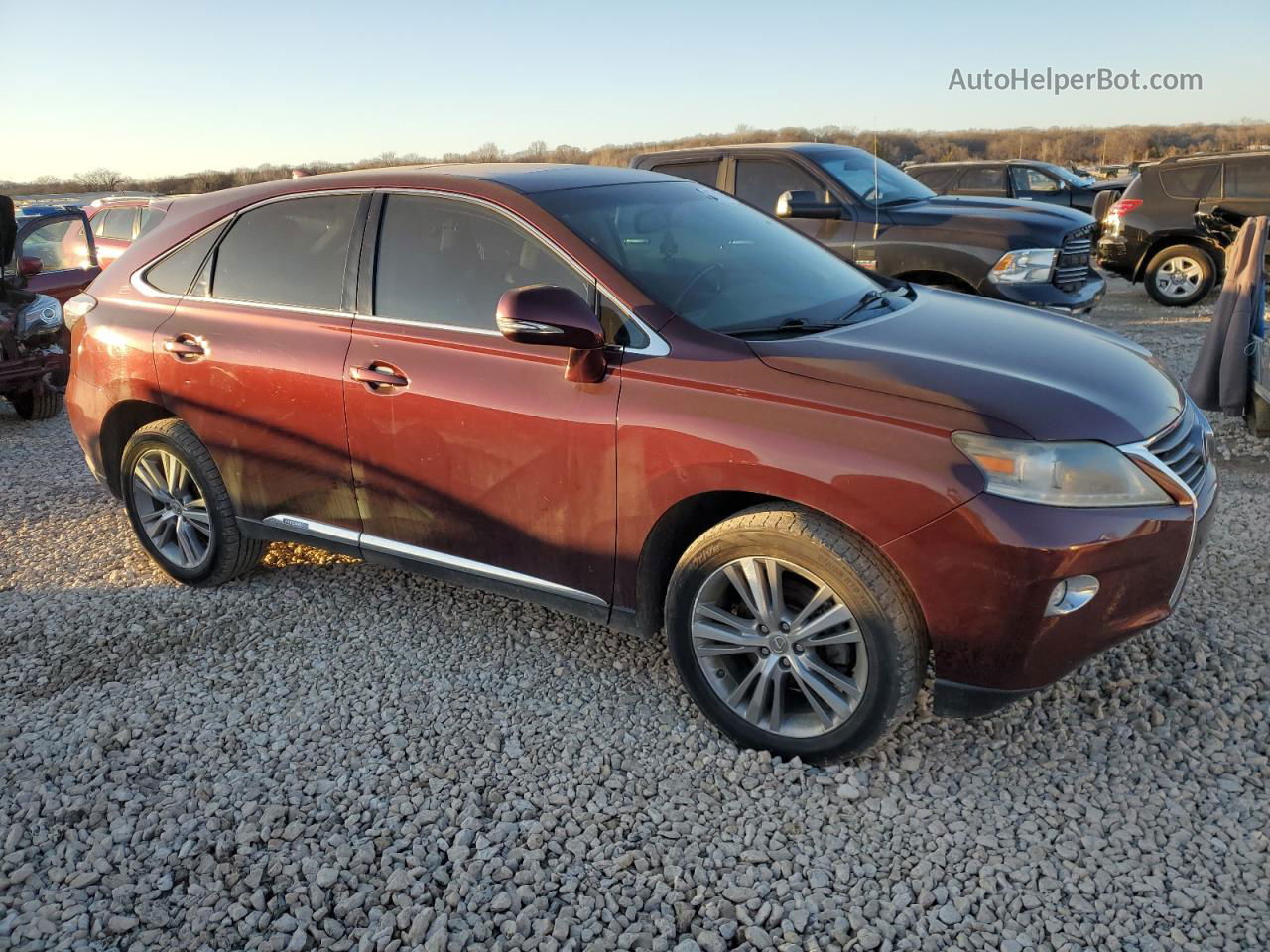 2015 Lexus Rx 450h Maroon vin: 2T2ZB1BAXFC002720