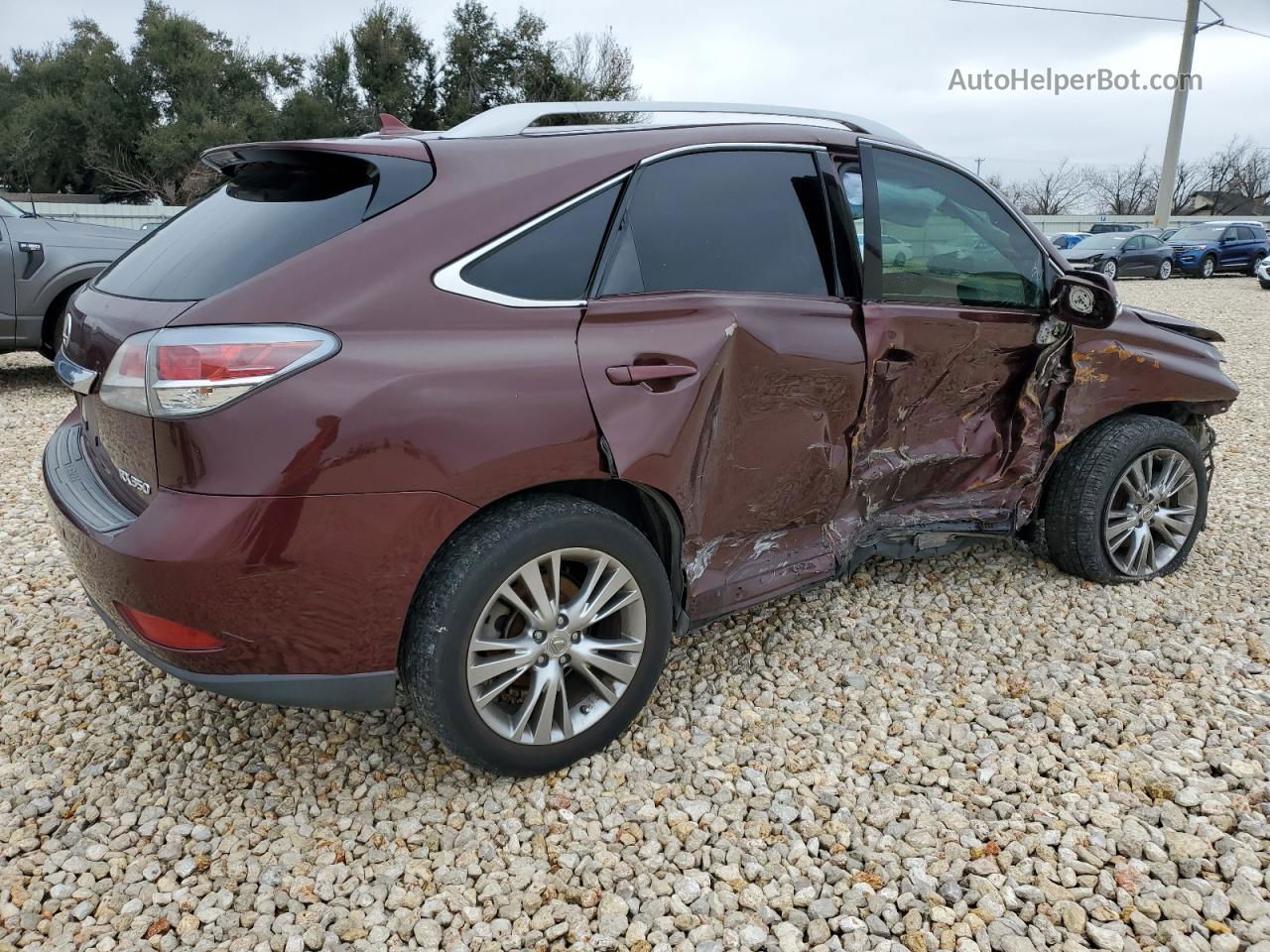 2013 Lexus Rx 350 Burgundy vin: 2T2ZK1BA0DC111877