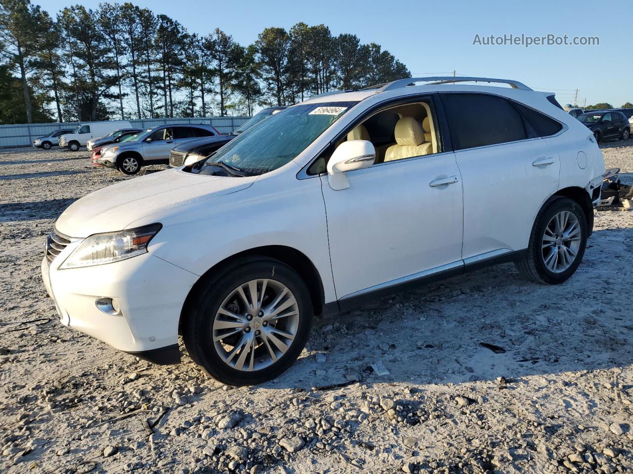 2013 Lexus Rx 350 White vin: 2T2ZK1BA1DC131121