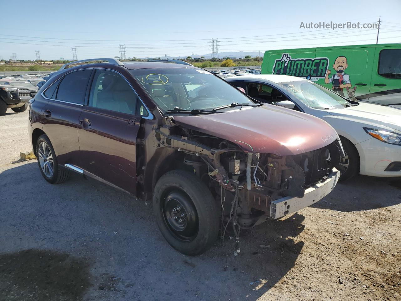 2015 Lexus Rx 350 Burgundy vin: 2T2ZK1BA1FC150075