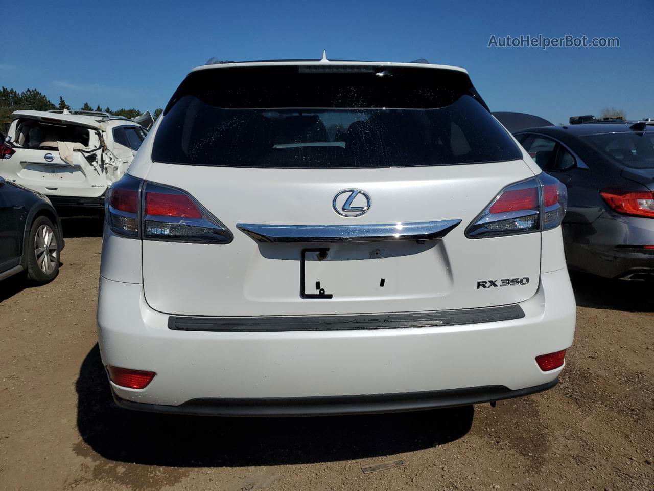 2013 Lexus Rx 350 White vin: 2T2ZK1BA2DC092667